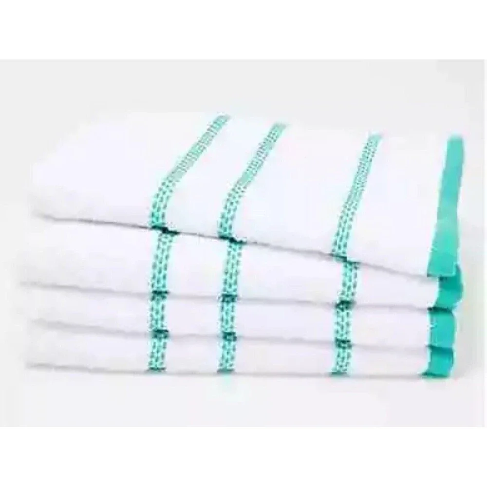 HOME REFLECTIONS EMBROIDERED HAND TOWEL 100% COTTON HAND TOWELS 4 PCS SET NEW